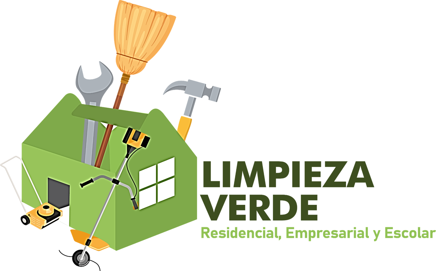 logo limpieza verde